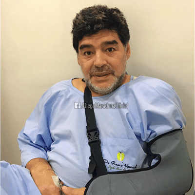 Diega maradona at DRHC shoulder hospital