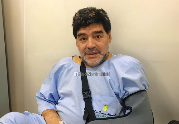Maradona at Dr rami health center