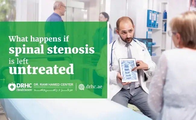 What happens if spinal stenosis is left untreated